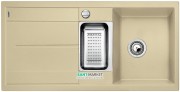 Мойка для кухни прямоугольная BLANCO METRA 6 S SILGRANIT врезная  с клапаном-автоматом  шампань 513939
