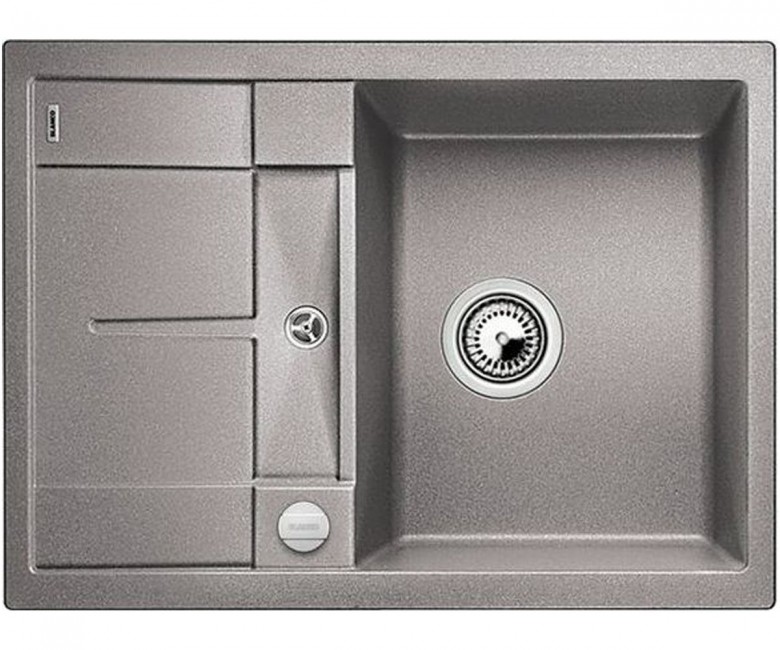 Мийка для кухні прямокутна BLANCO Metra 45 S Compact SILGRANIT® PuraDur® алюметаллик 519574