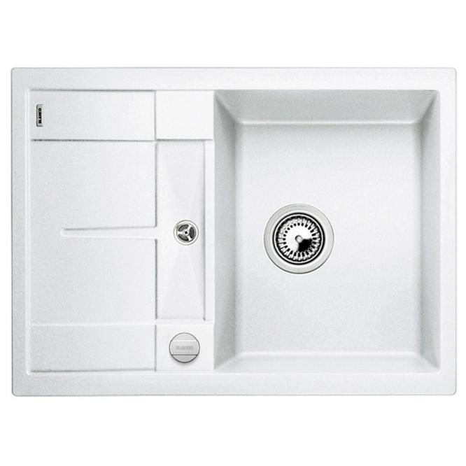 Мойка для кухни прямоугольная BLANCO Metra 45 S Compact SILGRANIT® PuraDur® белая 519576