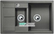 Мойка для кухни прямоугольная BLANCO METRA 6 S COMPACT SILGRANIT врезная  с клапаном-автоматом  алюметаллик 513553