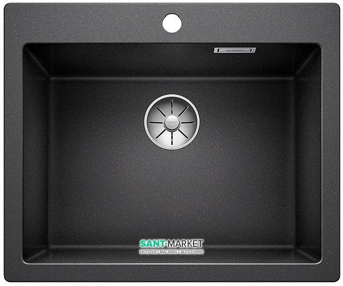 Мийка для кухні прямокутна BLANCO PLEON 6 врізна штучний граніт антрацит +521678