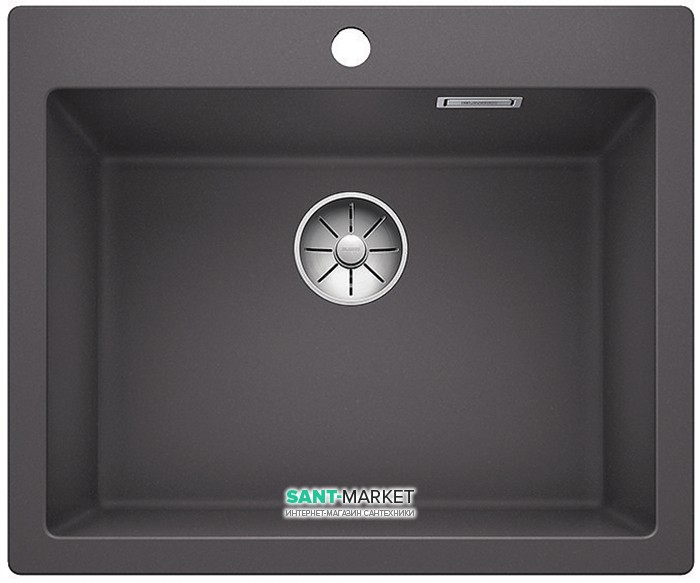 Мойка для кухни прямоугольная BLANCO PLEON 6 врезная  искусственный гранит  темная скала 521679