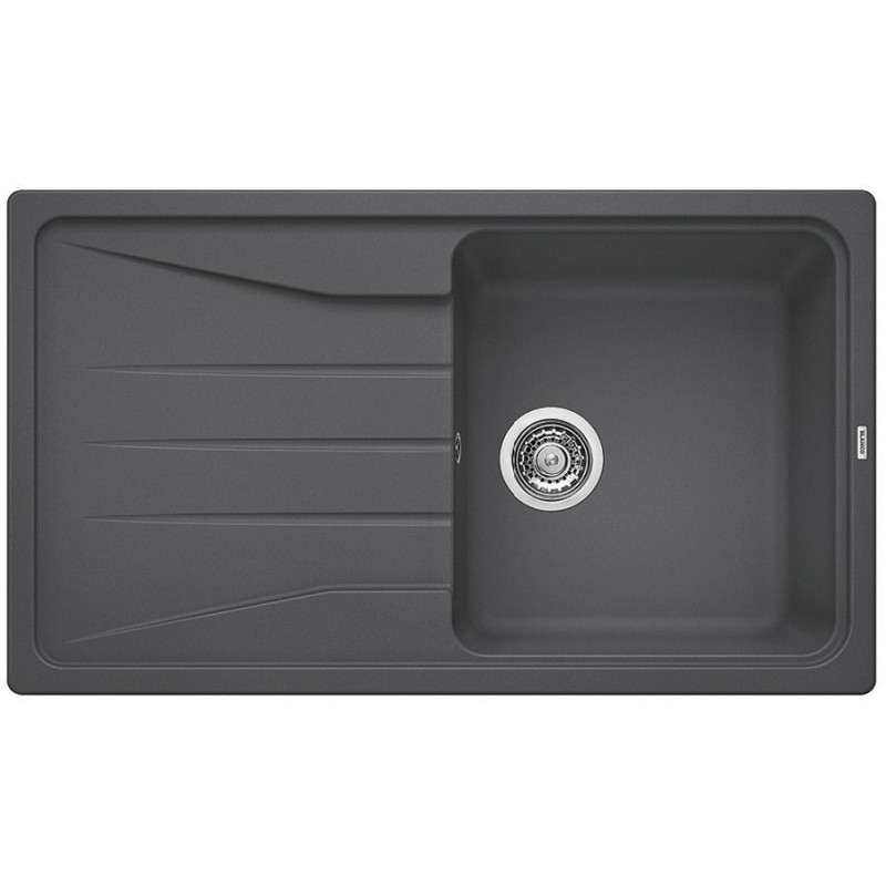 Мойка для кухни прямоугольная BLANCO SONA 5S SILGRANIT врезная  темная скала 519672