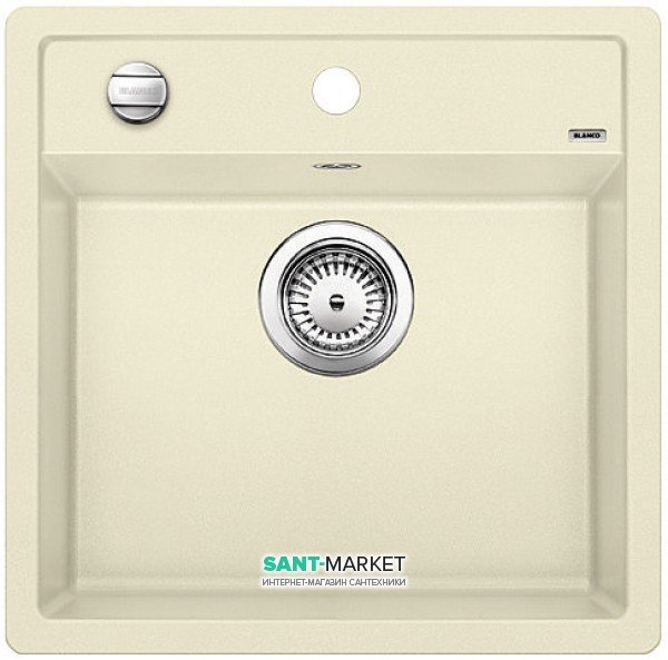 Мийка для кухні прямокутна BLANCO DALAGO 5 SILGRANIT врізна з клапаном-автоматом жасмин 518525