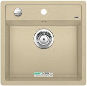 Мийка для кухні прямокутна BLANCO DALAGO 5 SILGRANIT врізна з клапаном-автоматом шампань 518526