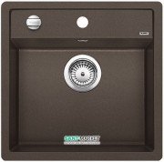 Мойка для кухни прямоугольная BLANCO DALAGO 5 SILGRANIT врезная  с клапаном-автоматом  кофе 518529