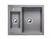 Мойка для кухни прямоугольная BLANCO METRA 6 SILGRANIT врезная  с клапаном-автоматом  алюметаллик 516156