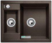 Мойка для кухни прямоугольная BLANCO METRA 6 SILGRANIT врезная  с клапаном-автоматом  кофе 516162