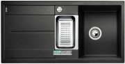 Мойка для кухни прямоугольная BLANCO METRA 6 S SILGRANIT врезная  с клапаном-автоматом  антрацит 513053