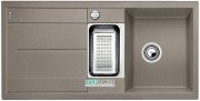 Мойка для кухни прямоугольная BLANCO METRA 6 S SILGRANIT врезная  с клапаном-автоматом  серый беж 517354