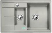 Мойка для кухни прямоугольная BLANCO METRA 6 S COMPACT SILGRANIT врезная  с клапаном-автоматом  жемчужный 520576
