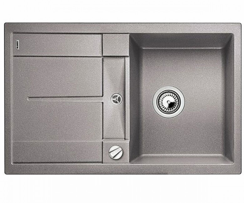 Мийка для кухні прямокутна BLANCO Metra 45 S SILGRANIT® PuraDur® алюметаллик 513027