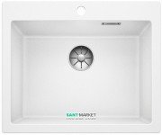 Мойка для кухни прямоугольная BLANCO PLEON 6 врезная  искусственный гранит  белый 521683