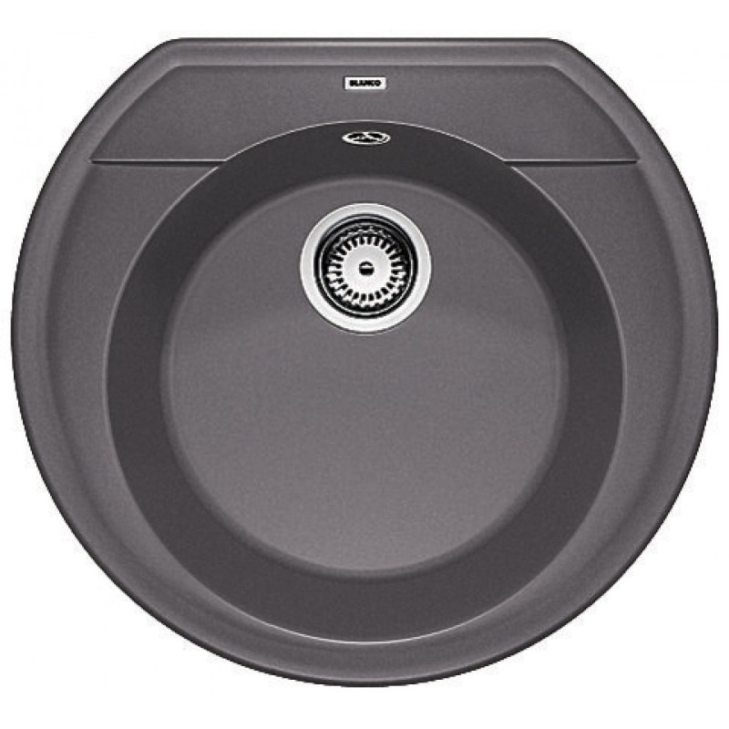 Мойка для кухни круглая BLANCO Rondoval 45 SILGRANIT® PuraDur® темная скала 518915