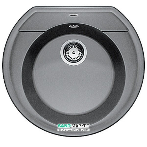 Мойка для кухни круглая BLANCO Rondoval 45 SILGRANIT® PuraDur® алюметаллик 515670