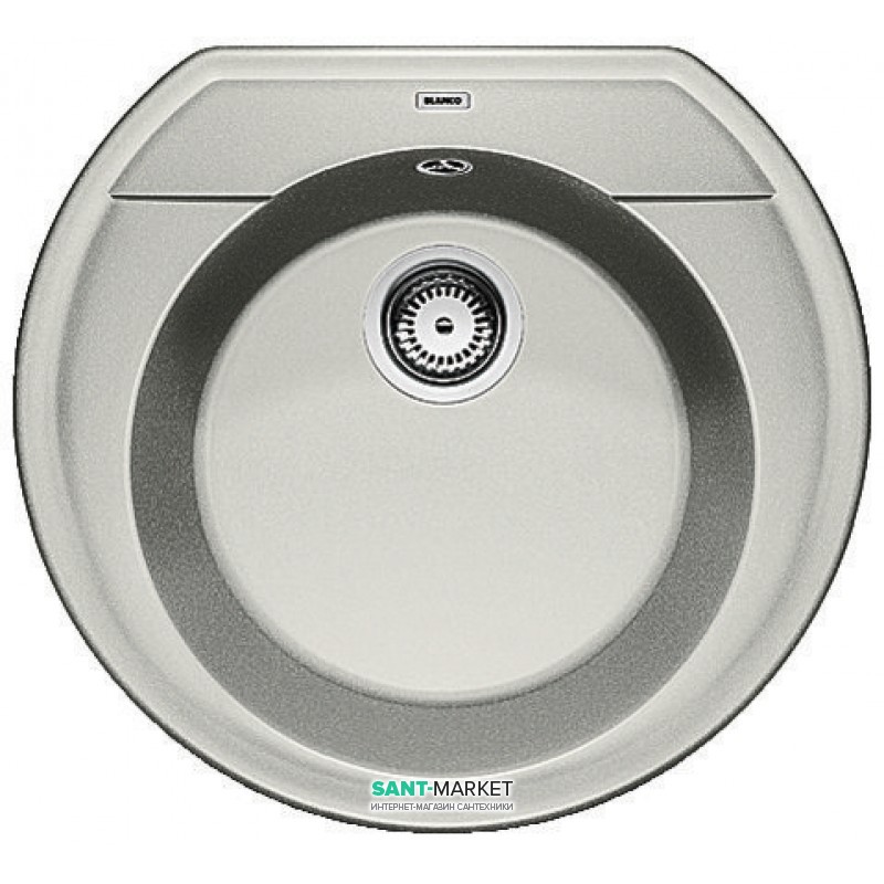 Мийка для кухні кругла BLANCO Rondoval 45 SILGRANIT® PuraDur® перловий 520604
