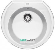 Мойка для кухни круглая BLANCO Rondoval 45 SILGRANIT® PuraDur® белая 515671
