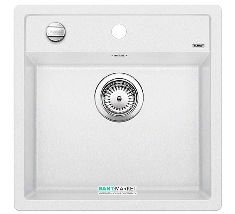 Мийка для кухні квадратна BLANCO Dalago 45 SILGRANIT® PuraDur® біла 517160