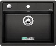 Мийка для кухні прямокутна BLANCO DALAGO 6 SILGRANIT врізна з клапаном-автоматом антрацит 514197