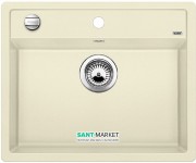 Мийка для кухні прямокутна BLANCO DALAGO 6 SILGRANIT врізна з клапаном-автоматом жасмин 514592