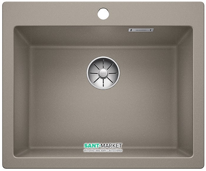 Мойка для кухни прямоугольная BLANCO PLEON 6 врезная  искусственный гранит  серый беж 521686
