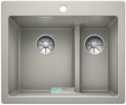 Мойка для кухни прямоугольная BLANCO PLEON 6 Split врезная  искусственный гранит  жемчужный 521692