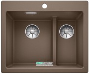 Мойка для кухни прямоугольная BLANCO PLEON 6 Split врезная  искусственный гранит  мускат 521697