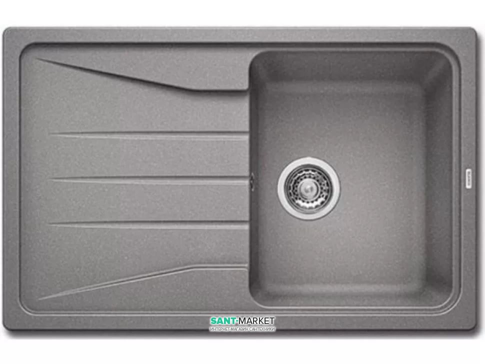 Мийка для кухні прямокутна BLANCO Sona 45 S SILGRANIT® PuraDur® алюметаллик 519664