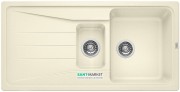 Мийка для кухні прямокутна BLANCO SONA 6 S SILGRANIT врізна обертаємося жасмин 519856