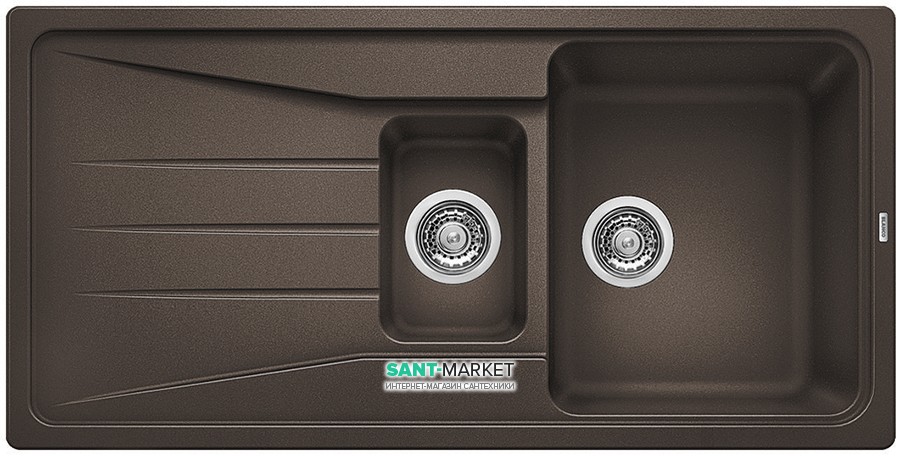 Мийка для кухні прямокутна BLANCO SONA 6 S SILGRANIT врізна обертаємося кави 519859