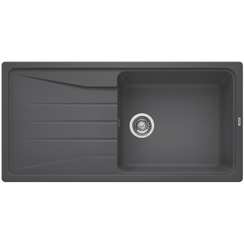 Мийка для кухні прямокутна BLANCO SONA XL 6 S SILGRANIT врізна обертаємося темна скеля 519690