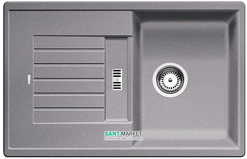 Мийка для кухні прямокутна BLANCO Zia 45 S SILGRANIT® PuraDur® алюметаллик 514725