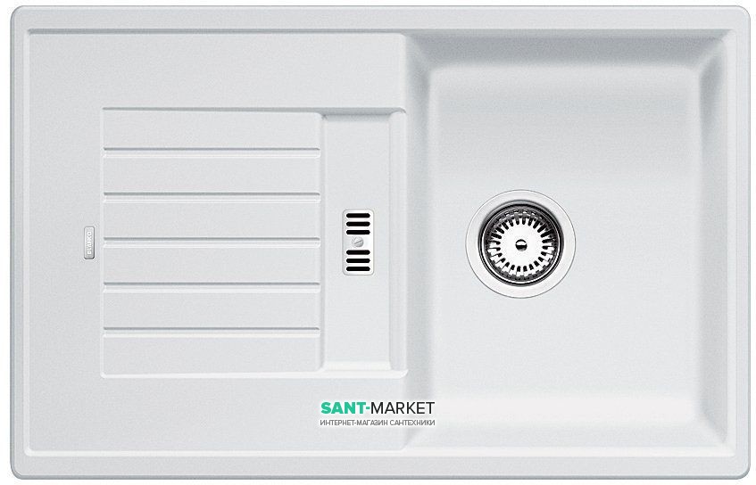 Мийка для кухні прямокутна BLANCO Zia 45 S SILGRANIT® PuraDur® біла 514726