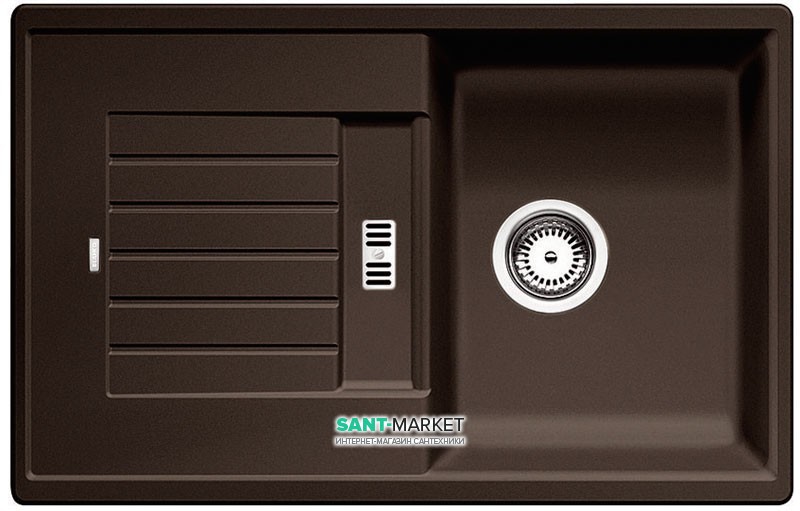 Мийка для кухні прямокутна BLANCO Zia 45 S SILGRANIT® PuraDur® кави 515070