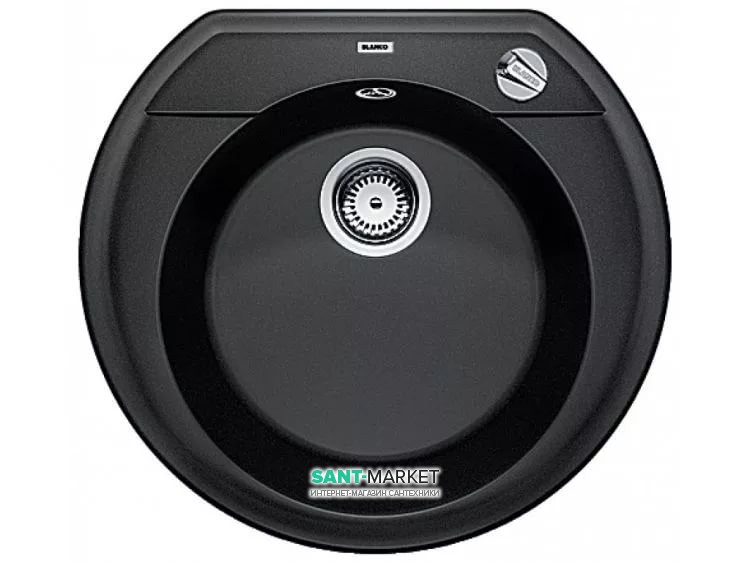 Мойка для кухни круглая BLANCO Rondoval 45 SILGRANIT® PuraDur® антрацит 515679