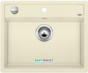 Мойка для кухни прямоугольная BLANCO DALAGO 6 SILGRANIT врезная  с клапаном-автоматом  жасмин 514592