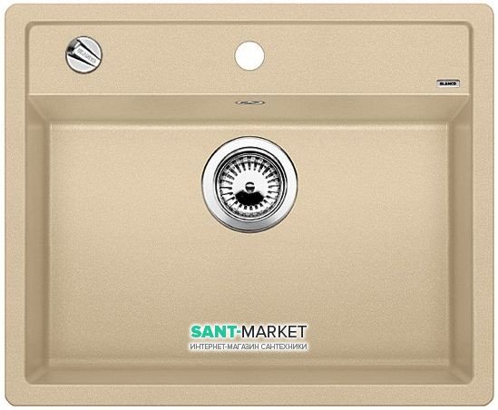 Мойка для кухни прямоугольная BLANCO DALAGO 6 SILGRANIT врезная  с клапаном-автоматом  шампань 514194