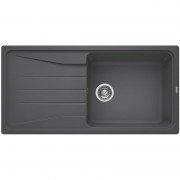 Мойка для кухни прямоугольная BLANCO SONA XL 6 S SILGRANIT врезная  оборачиваемая  темная скала 519690