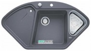 Мийка для кухні Blanco DELTA II-F SILGRANIT клапан-автомат темна скеля 523671