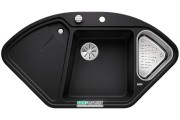 Мойка для кухни Blanco DELTA II-F SILGRANIT клапан-автомат  антрацит 523670