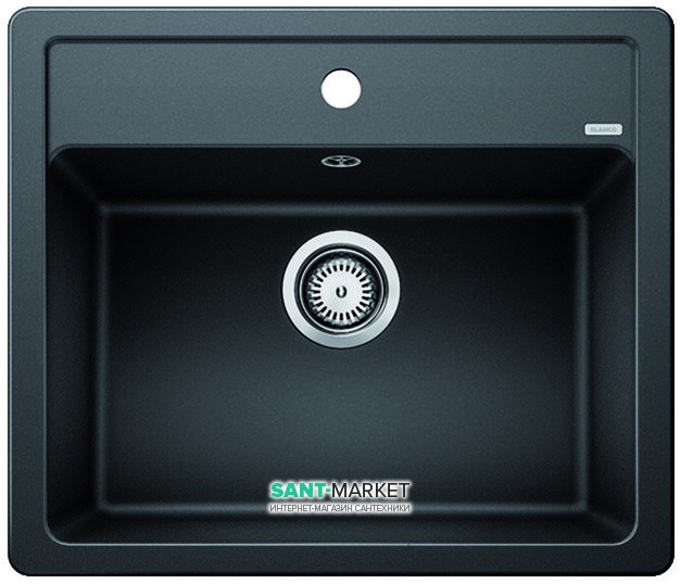 Мойка для кухни прямоугольная BLANCO Legra 6 SILGRANIT® врезная  антрацит 523332