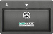 Мойка для кухни прямоугольная BLANCO DALAGO 8 SILGRANIT врезная  с клапаном-автоматом  алюметаллик 516630