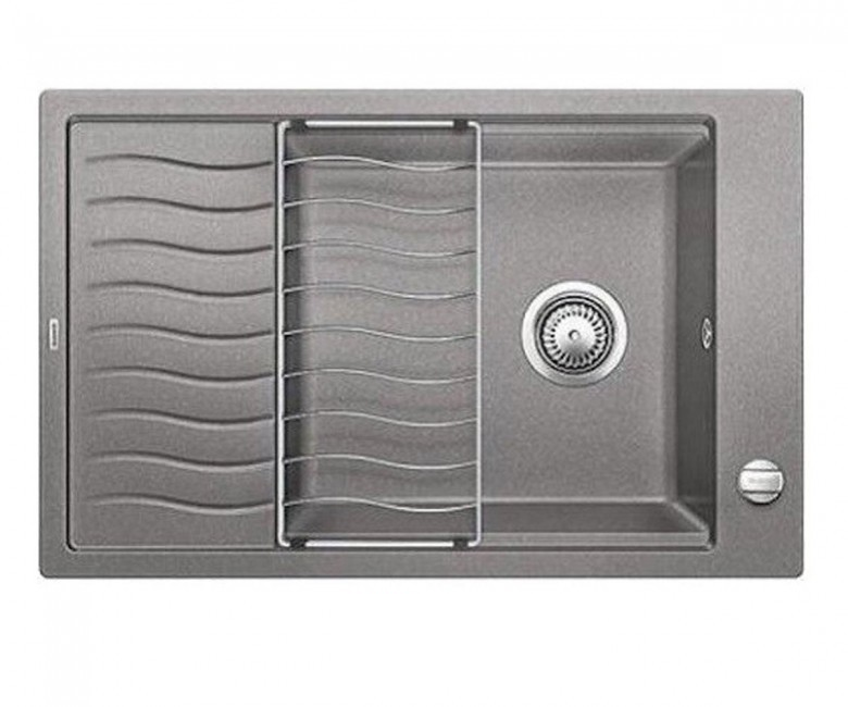 Мойка для кухни прямоугольная BLANCO Elon 45 S SILGRANIT® PuraDur® алюметаллик 524816