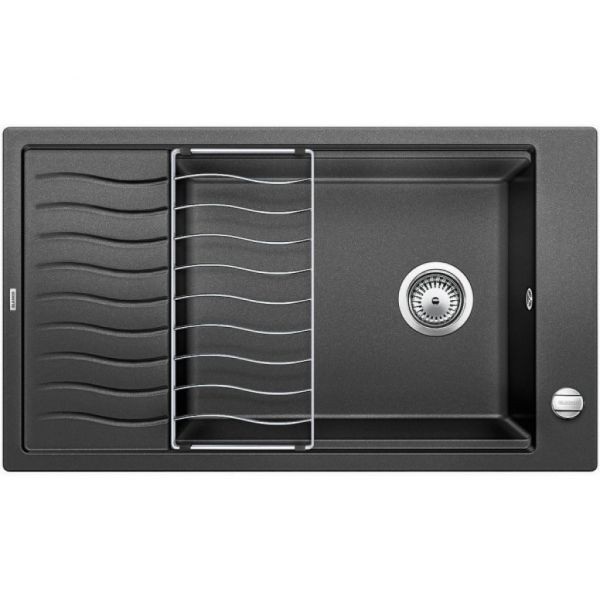 Мойка для кухни прямоугольная BLANCO ELON XL 8 S врезная  искусственный гранит  антрацит 524860