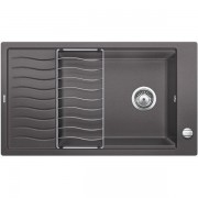 Мойка для кухни прямоугольная BLANCO ELON XL 8 S врезная  искусственный гранит  темная скала 524861