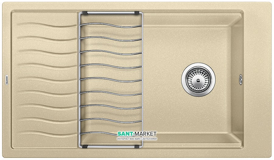 Мийка для кухні прямокутна BLANCO ELON XL 8 S врізна штучний граніт шампань 524866