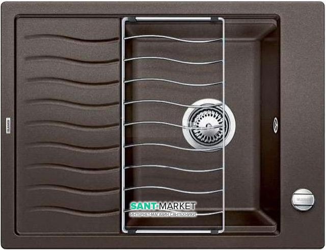 Мойка для кухни прямоугольная BLANCO Elon 45 S SILGRANIT® PuraDur® кофе 524823