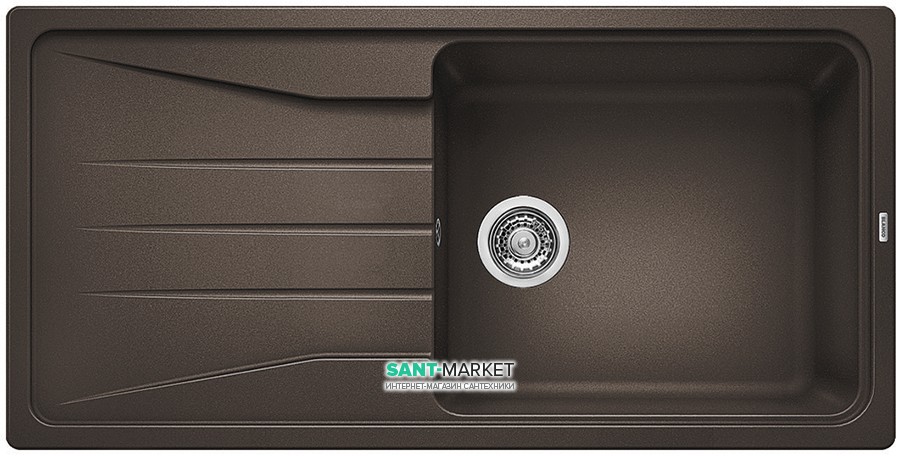 Мийка для кухні прямокутна BLANCO SONA XL 6 S SILGRANIT врізна обертаємося кави 519697