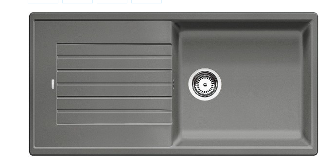 Мийка для кухні прямокутна BLANCO ZIA XL 6 S SILGRANIT врізна обертаємося алюметаллик 517569