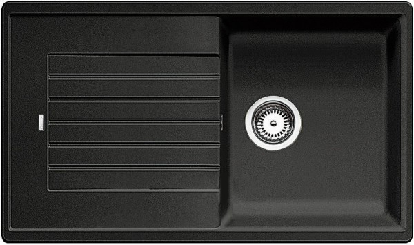 Мийка для кухні прямокутна BLANCO ZIA 5S SILGRANIT врізна антрацит 520511